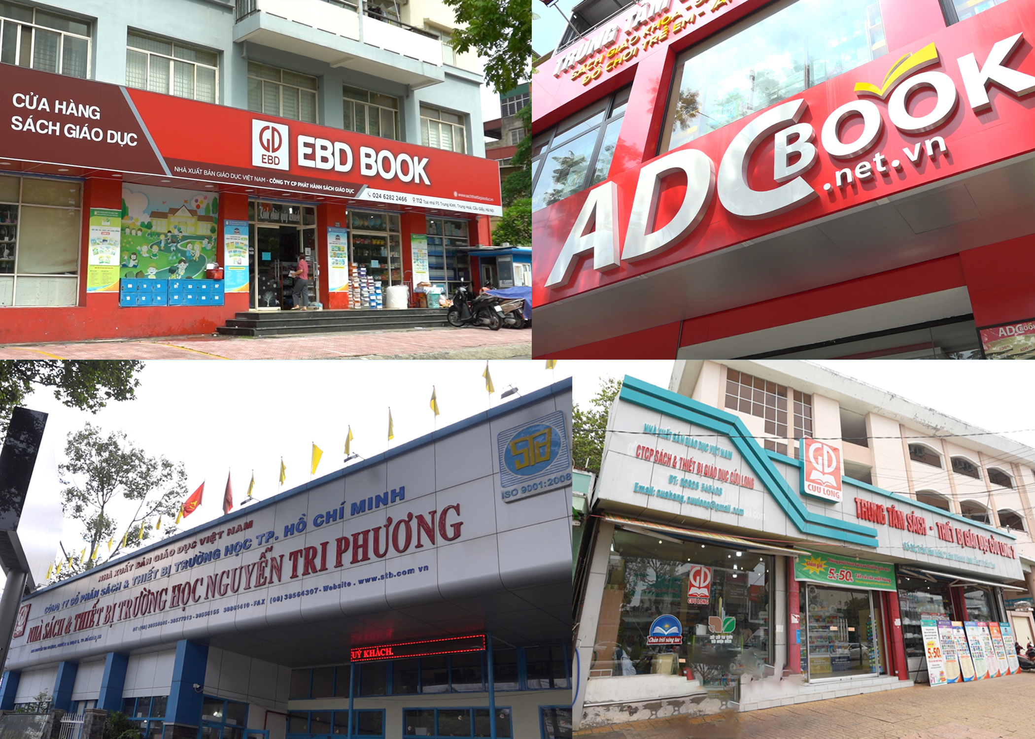 Danh sách cửa hàng trực thuộc hệ thống NXB Giáo dục Việt Nam