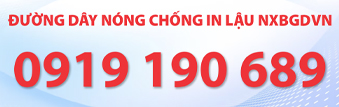 Hotline chống in lậu NXBGDVN