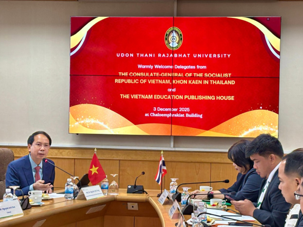 Nhà xuất bản Giáo dục Việt Nam đồng hành cùng Tổng Lãnh sự quán Việt Nam tại Khỏn Kèn, Thái Lan giành Giải Khuyến khích Giải thưởng Toàn quốc về Thông tin đối ngoại năm 2025