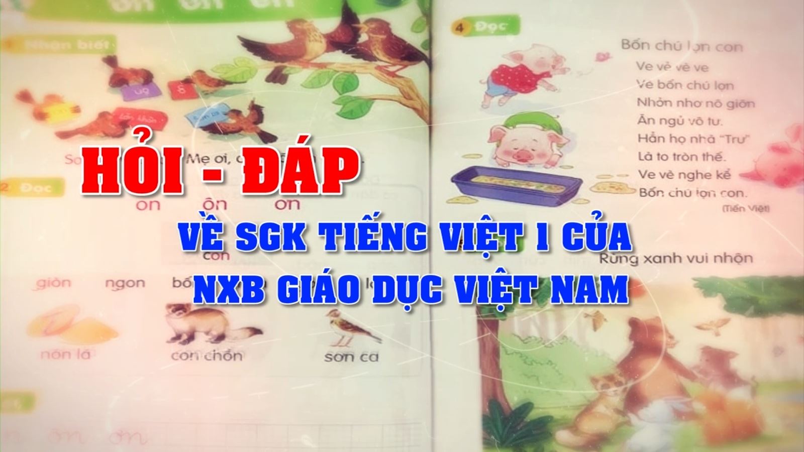 Hỏi đáp về SGK Tiếng Việt 1 của NXB Giáo dục Việt Nam (Phần 2)